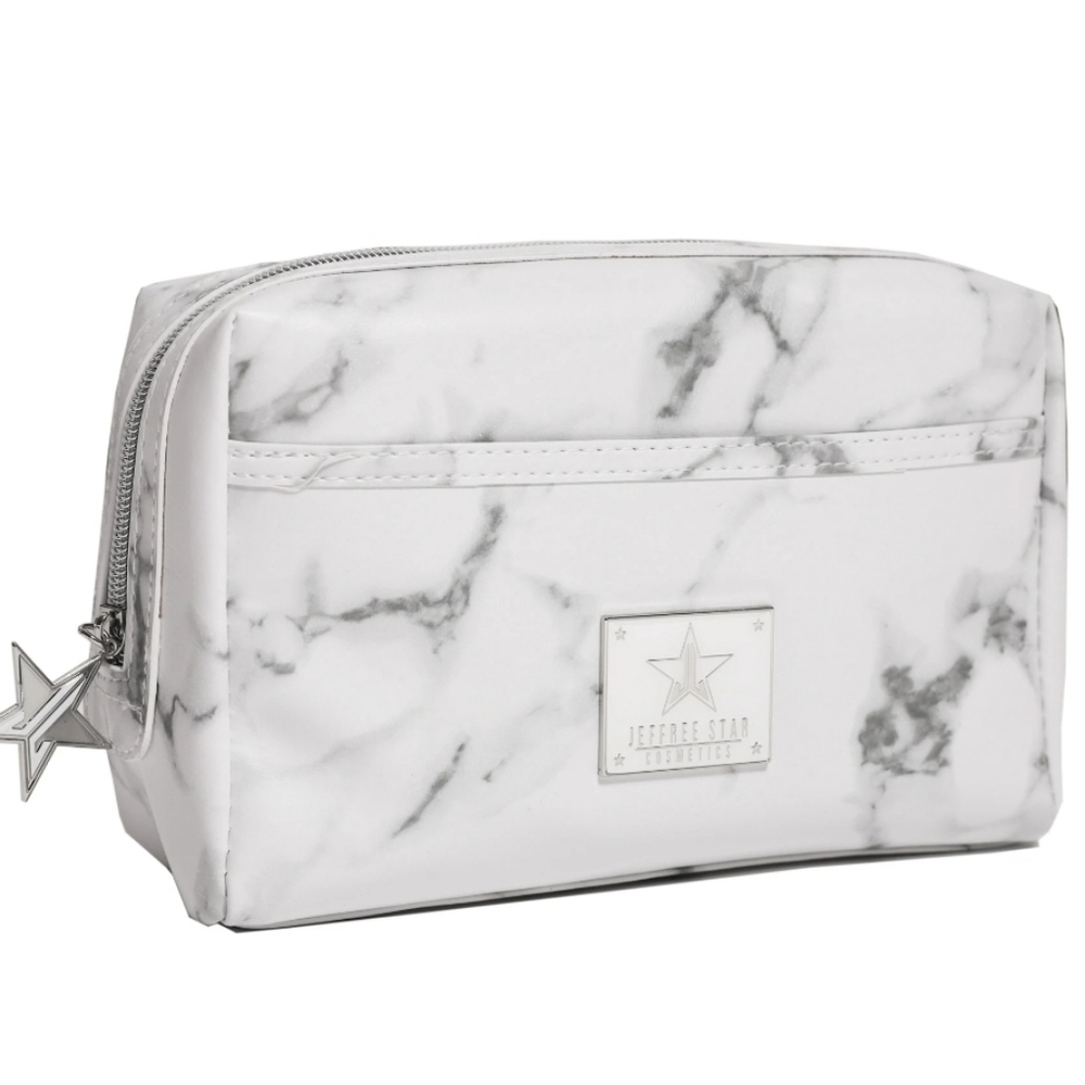 JSC White Marble Makeup Bag